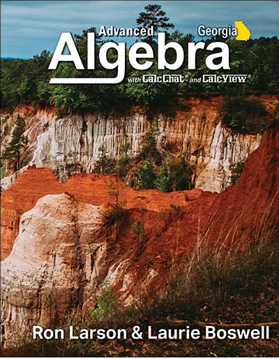 Georgia Math - Advanced Algebra - Math Text Book Cover